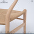 Yチェア ビーチ材 ソープ仕上げ(日本仕様シート高43cm)ナチュラルペーパーコード CARL HANSEN&SON CH24